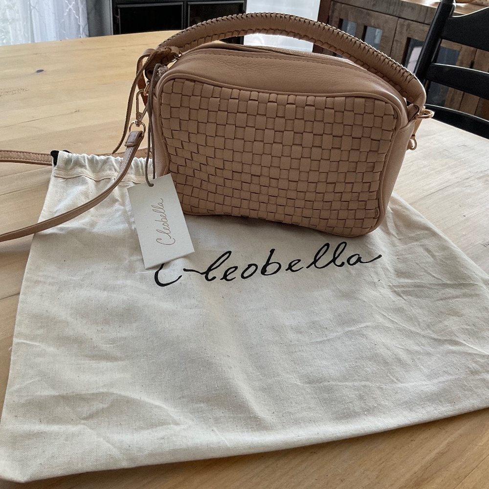 CLEOBELLA /CROSSBODY /HANDBAG TAN BRAND NEW/ALL LEATHER
